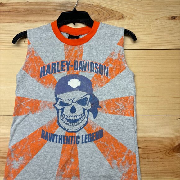 Vintage Harley Davidson Shirt Womens Small Gray Tank Top *READ* - Picture 2 of 10